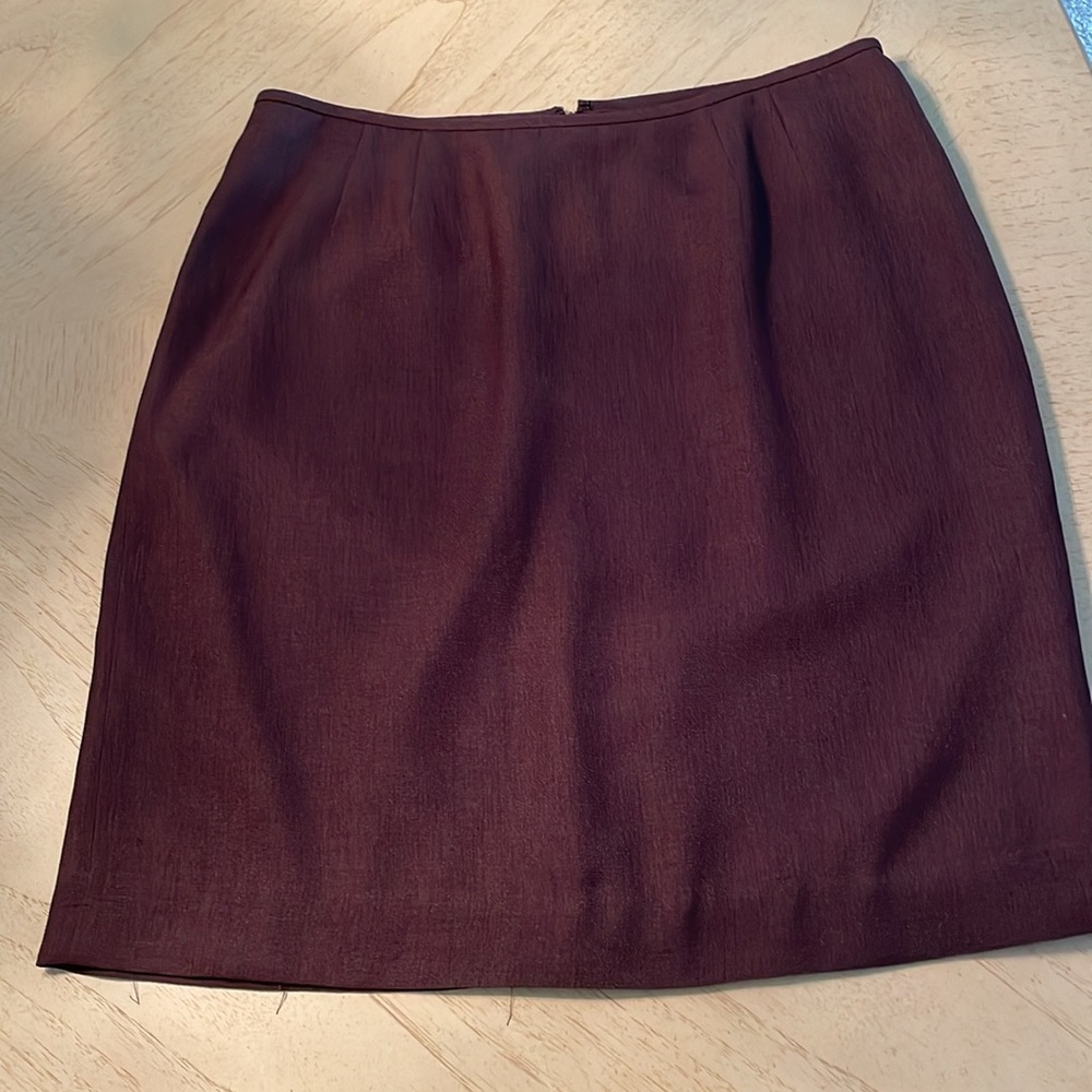 Le Suit Brown Pencil Skirt – Size 14 – Fully Lined Career Office Wear